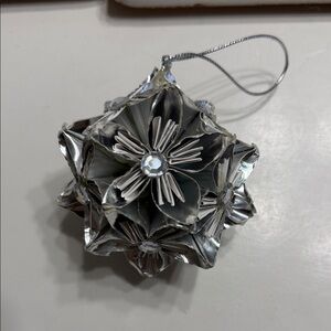 Silver Holiday Ornament